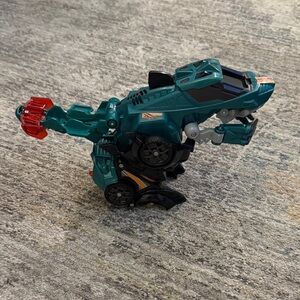 Switch and Go Transforming Dinosaur Robot Toy - Teal and Red